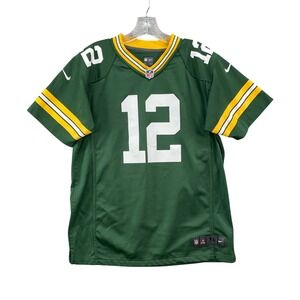Nike Football Jersey Youth XL Green Aaron Rodgers 12 Green Bay Packers NFL Field